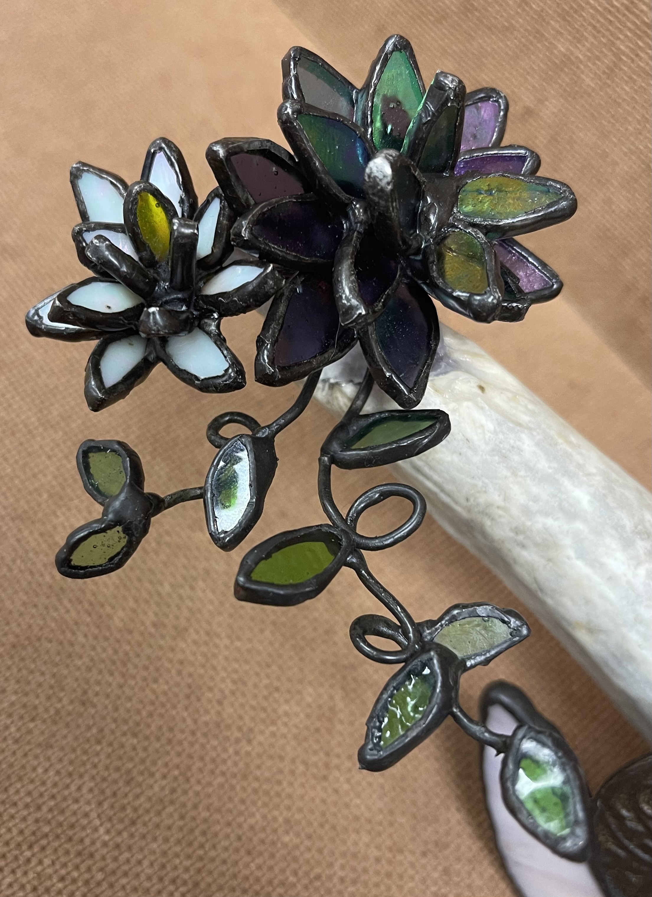 Tiny blossoms with trailing vines